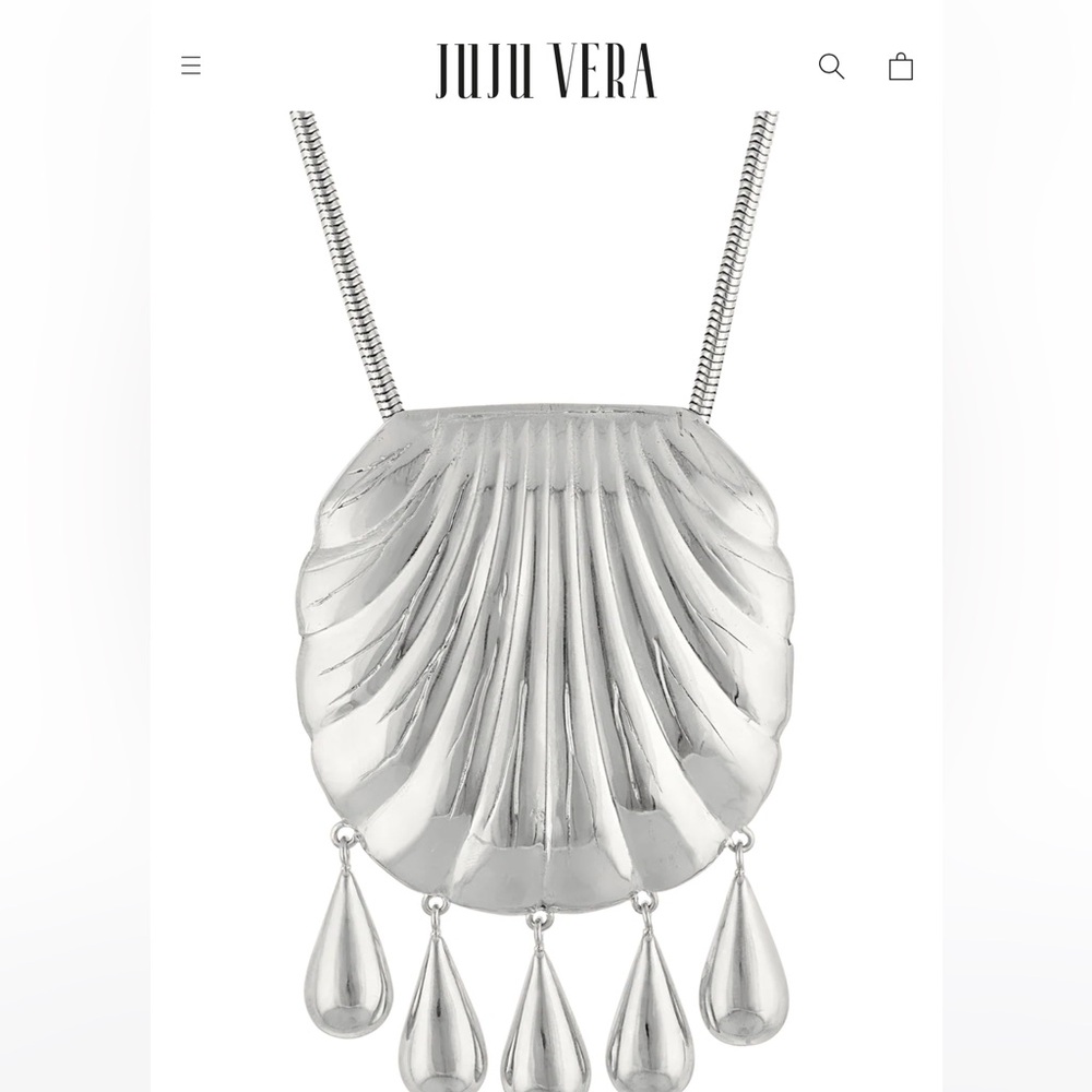 Petra Shell Necklace In Solid Sterling Silver - image 1